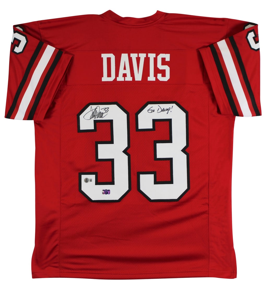 Terrell Davis Signed Georgia Bulldogs Pro Style Jersey Go Dawgs BAS Authenticated (1 of 3)