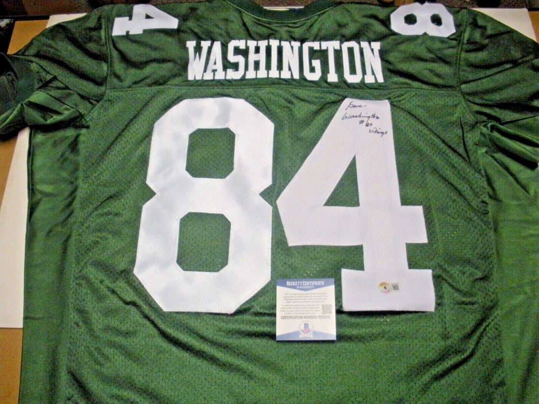 Gene Washington Signed Nike Jersey Michigan State with Beckett COA (1 of 2)