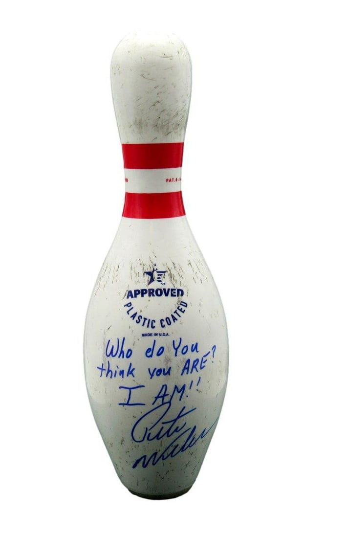 Pete Weber Signed Qubica AMFLITE Bowling Pin JSA Authenticated (1 of 3)