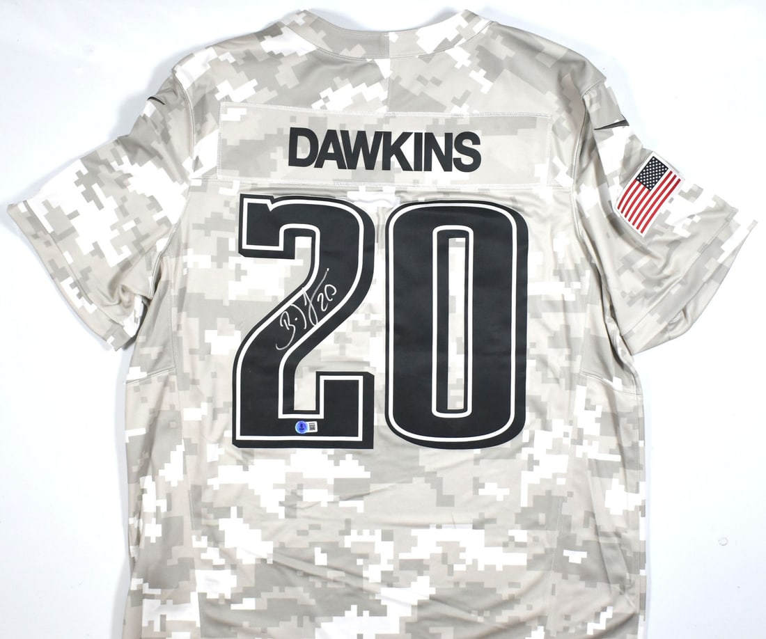 Brian Dawkins Signed 2024 Nike Eagles Jersey Beckett Authenticated Silver (1 of 3)