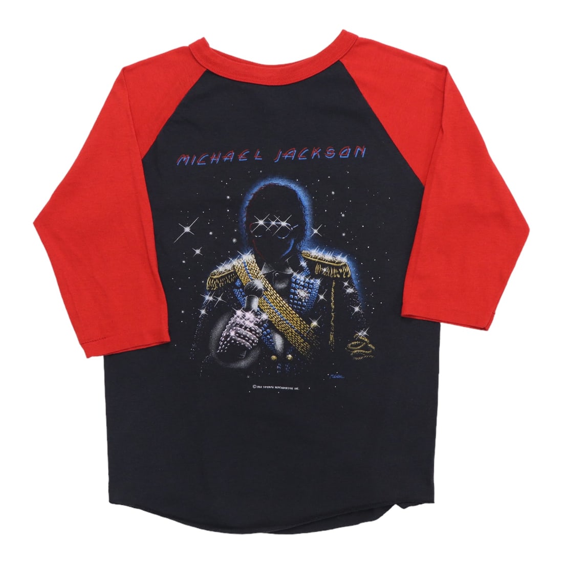 Vintage 1984 Victory Tour Michael Jackson Poly Cotton Jersey Shirt (1 of 6)