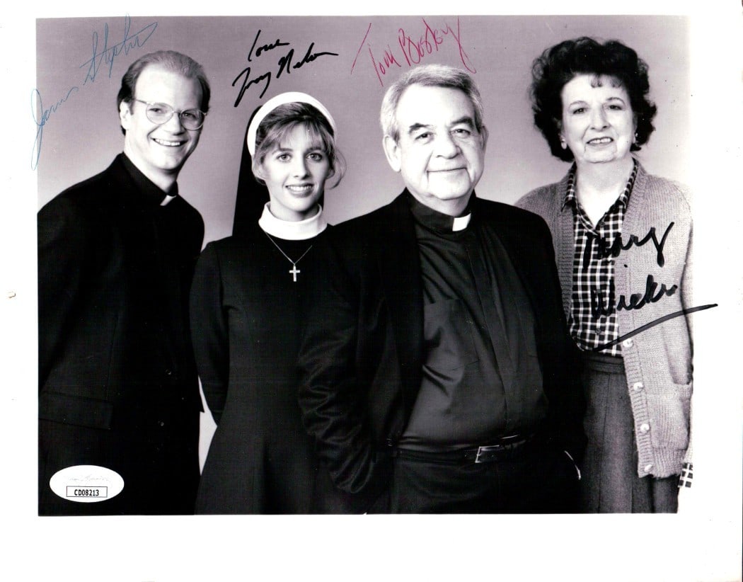 Father Dowling Mysteries Signed 8x10 Photo by Bosley Nelson JSA Authenticated (1 of 2)