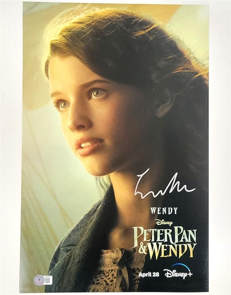 Ever Anderson Autographed 12x18 Photo Peter Pan & Wendy Beckett Authenticated (1 of 3)