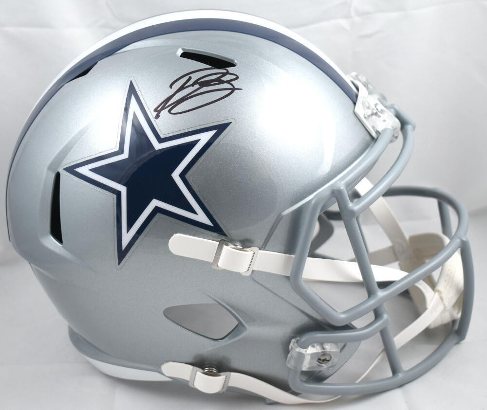 DaRon Bland Autographed Dallas Cowboys Full Size Helmet Beckett Authenticated (1 of 10)