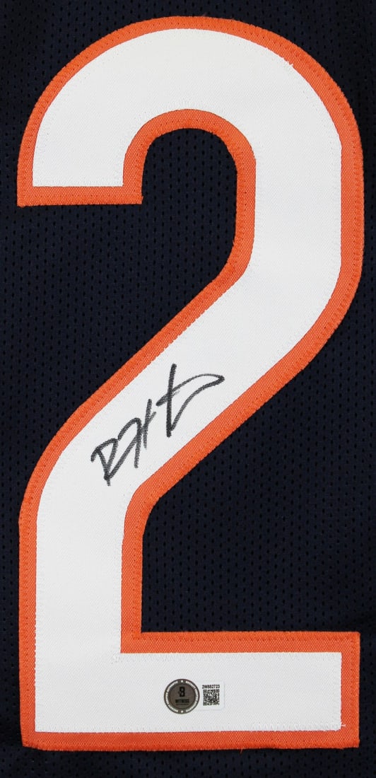 Devin Hester Signed Chicago Bears Navy Jersey BAS Authenticated - 2
