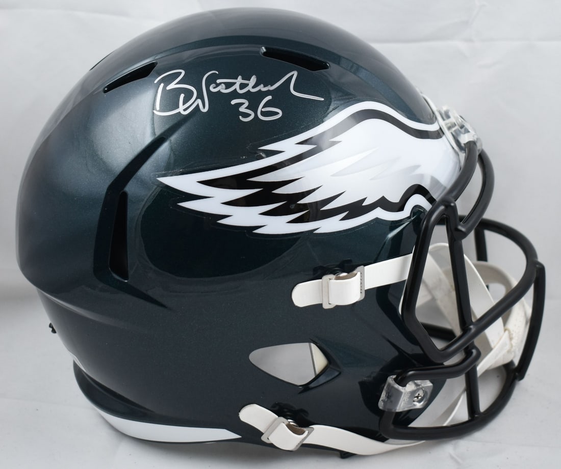 Brian Westbrook Signed Philadelphia Eagles Speed Helmet Beckett Authenticated (1 of 5)