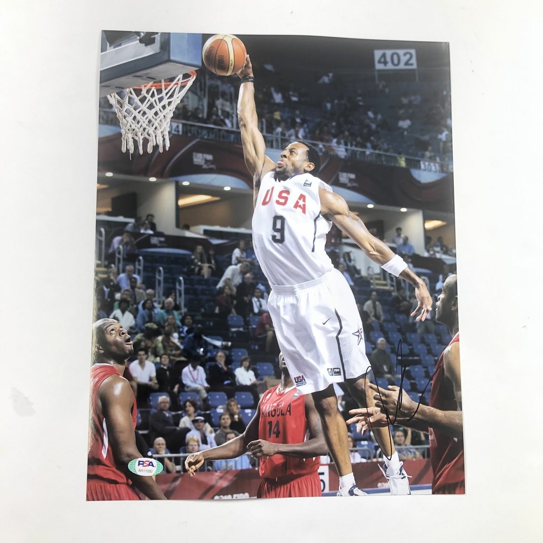 Andre Iguodala Autographed 11x14 Photo PSA/DNA Team USA Warriors: Andre Iguodala Autographed 11x14 Photo PSA/DNA Team USA Warriors This is an original 11x14 photograph featuring Andre Iguodala, prominently showcasing his signature during his time with Team USA. The