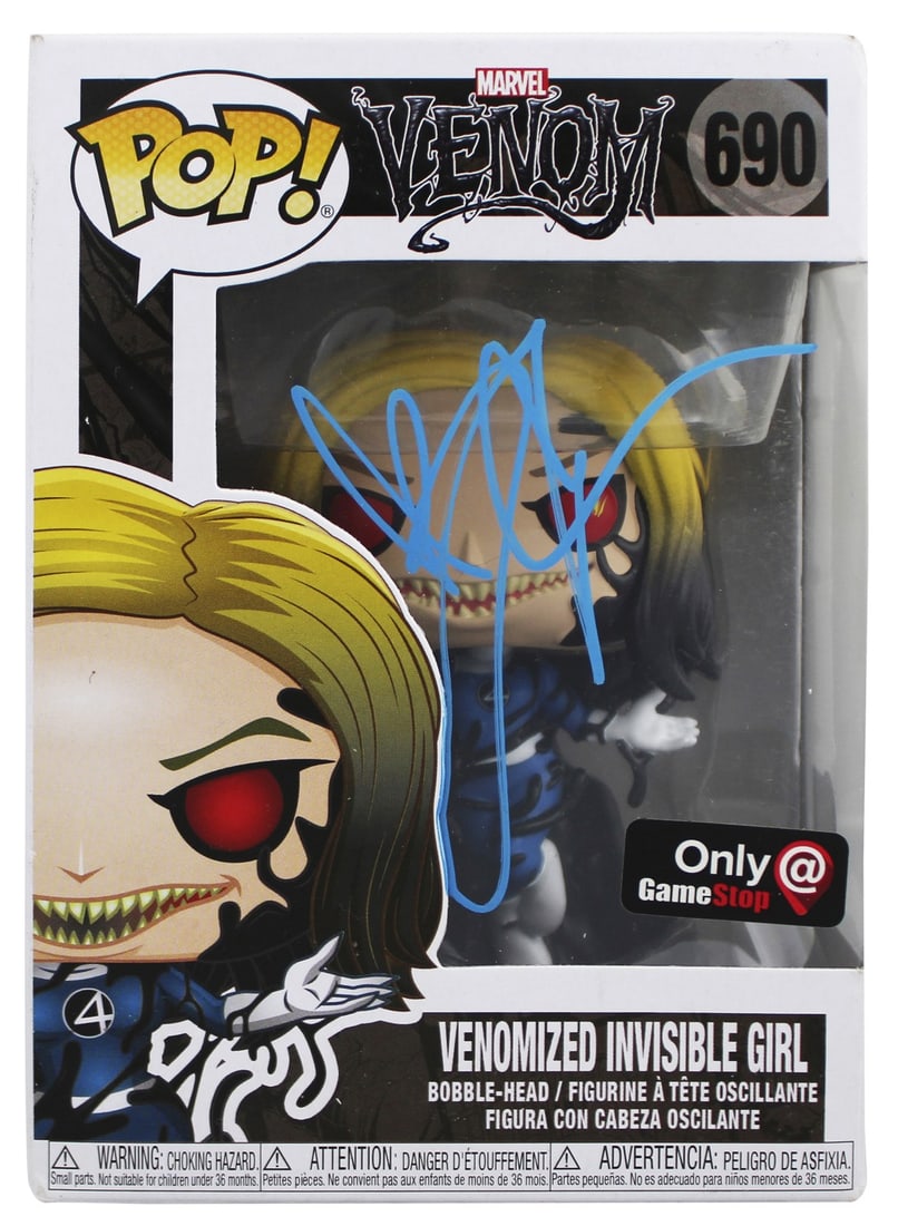 Jessica Alba Signed Venomized Invisible Girl Funko Pop BAS Authenticated (1 of 7)