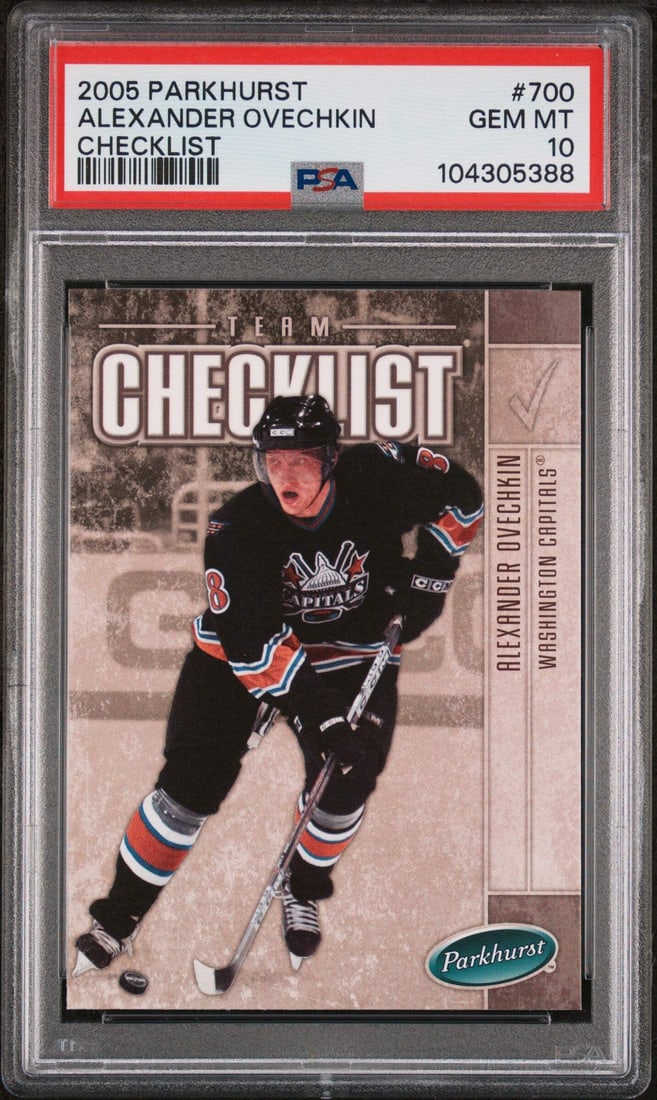2005 Upper Deck Parkhurst Alex Ovechkin #700 PSA 10 Graded Hockey Card (1 of 2)