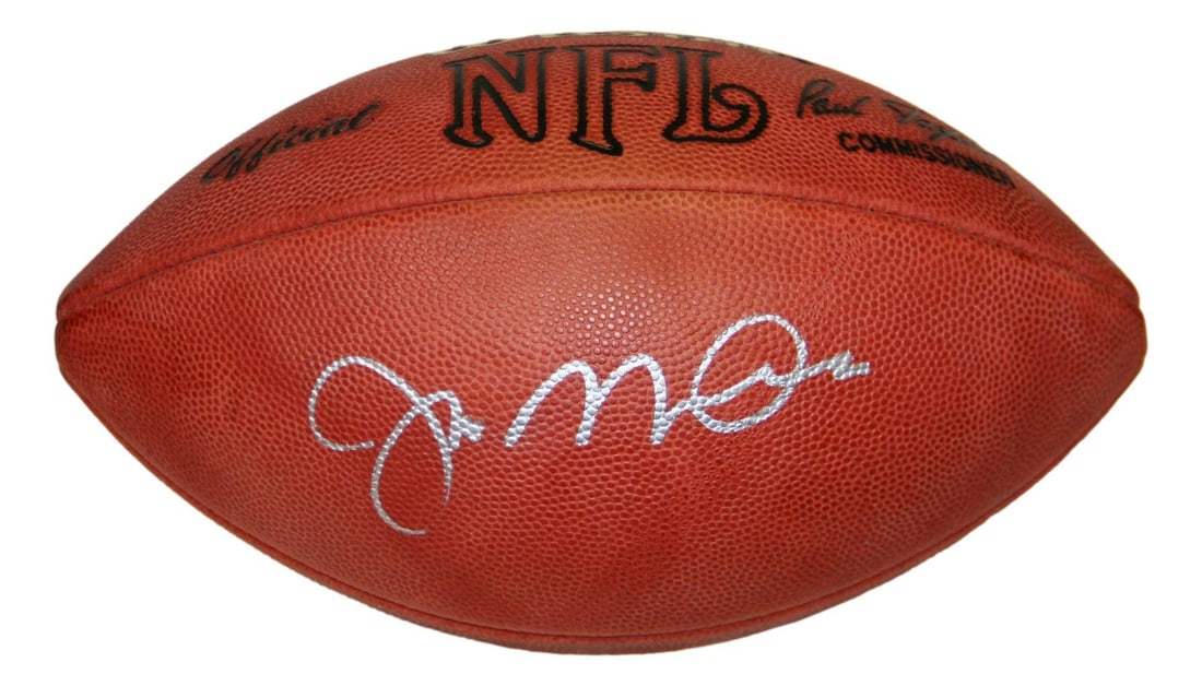 Joe Montana Signed NFL Leather Game Football 49ers JSA Authenticated (1 of 4)