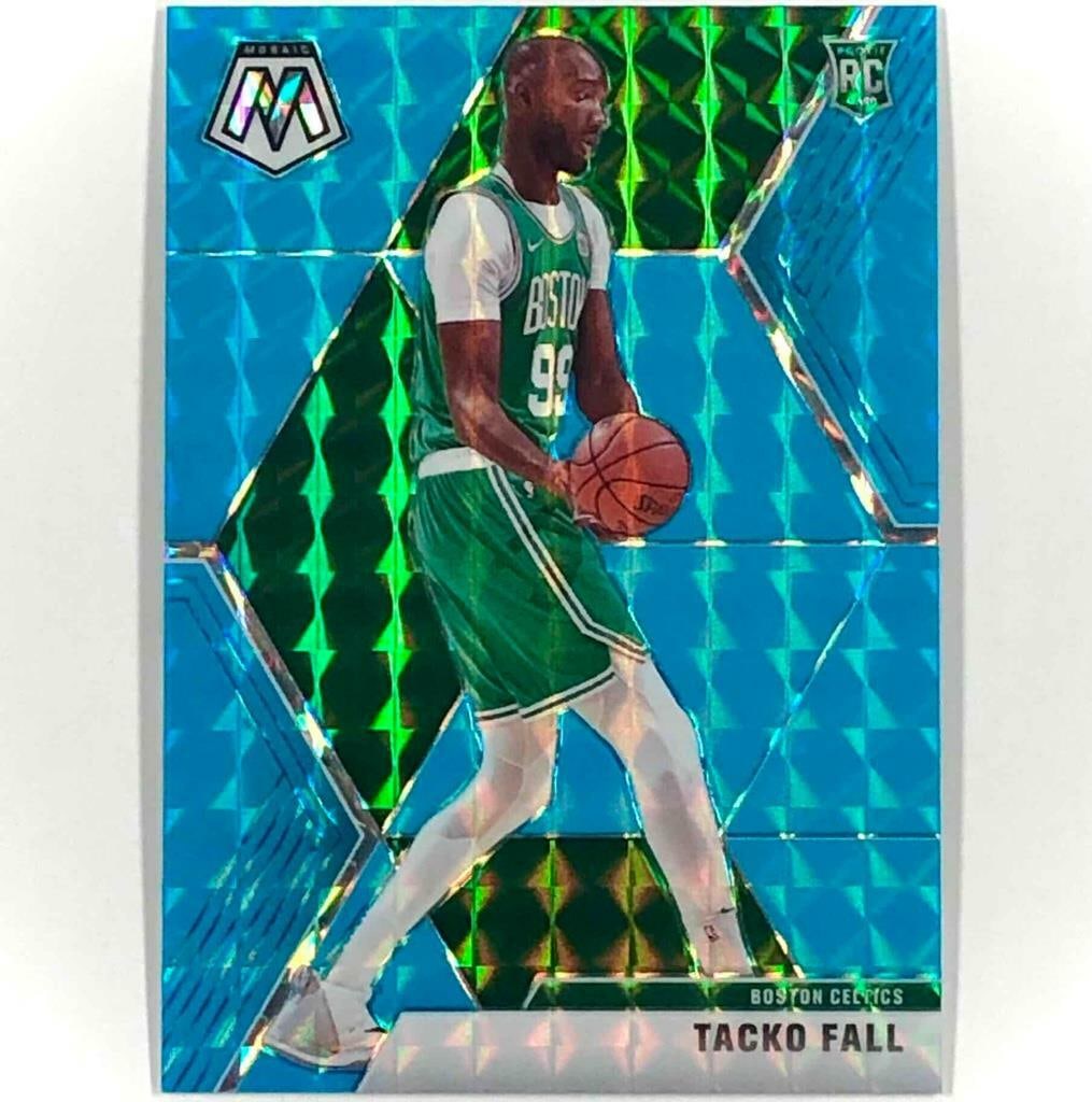 2019-20 Panini Mosaic Tacko Fall RC Blue Fluorescent Prizm 10/15 (1 of 3)