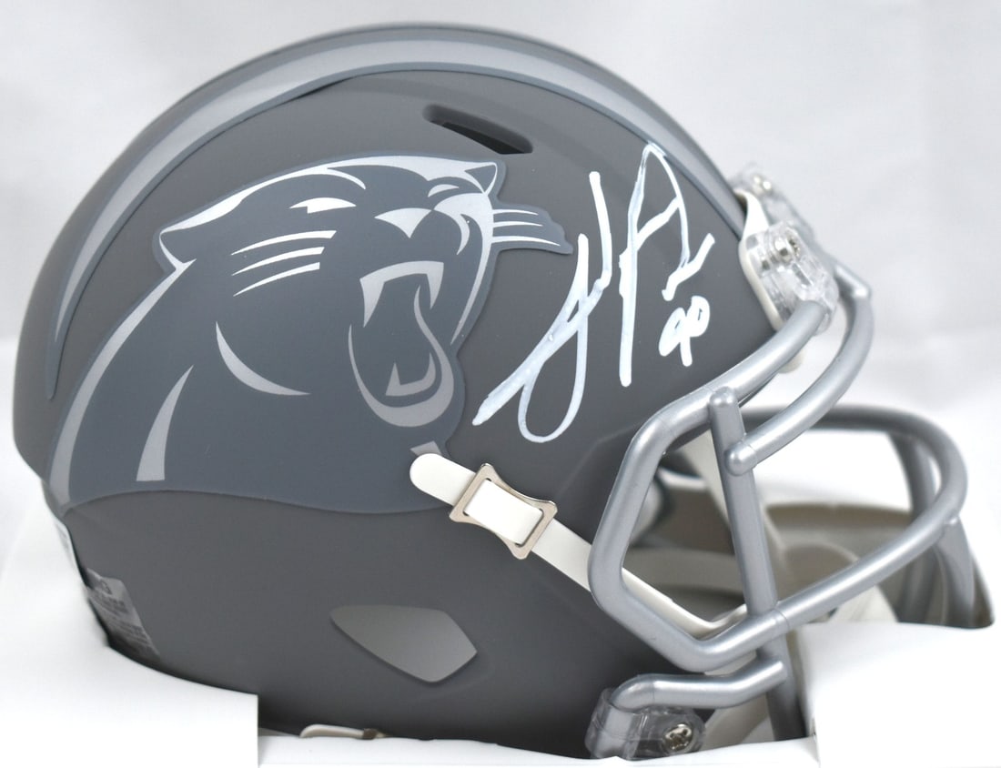 Carolina Panthers Mini Helmet Autographed by Julius Peppers Beckett Hologram (1 of 3)