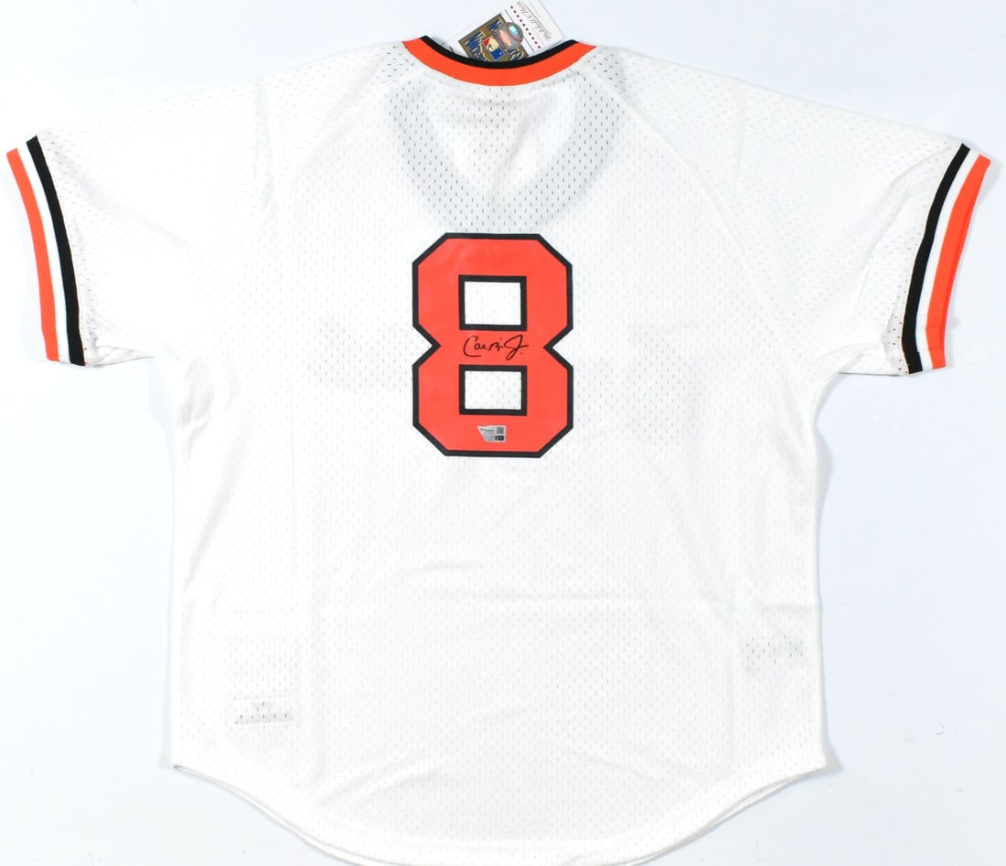 Cal Ripken Jr. Signed Baltimore Orioles Jersey by Mitchell & Ness (1 of 3)