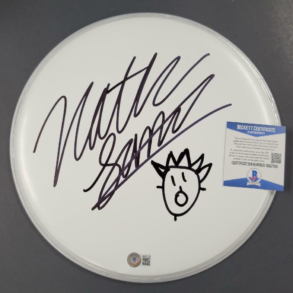 Nathan James Signed 12 Drumhead Autographed Item Beckett BAS COA (1 of 1)