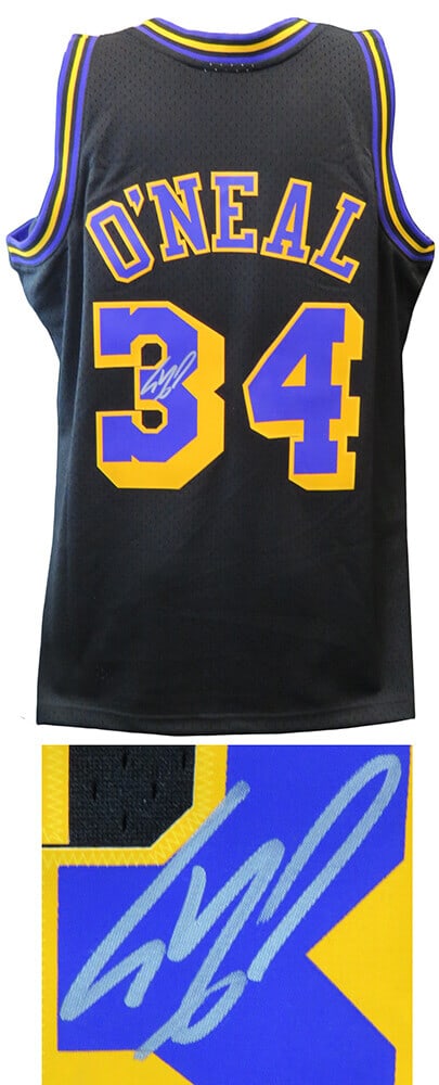 Shaquille O'Neal Signed Lakers Black Swingman Jersey with COA (1 of 2)