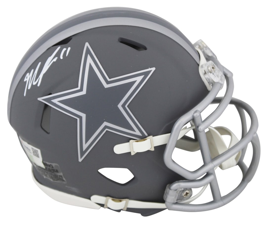 Micah Parsons Signed Dallas Cowboys Slate Mini Helmet Certified by Fanatics: Micah Parsons Signed Dallas Cowboys Slate Mini Helmet Certified by Fanatics This authentic signed mini helmet features the unmistakable autograph of Micah Parsons, a standout player for the Dallas Cow