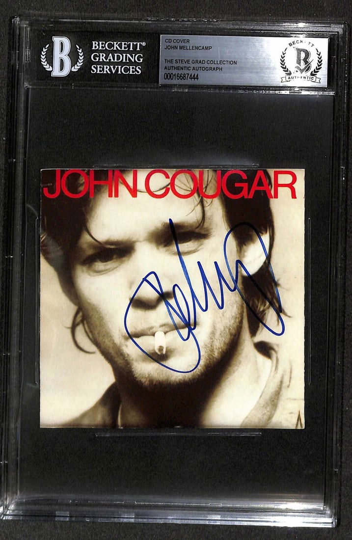 John Cougar Mellencamp Signed Scarecrow CD Jacket Beckett Authenticated (1 of 1)