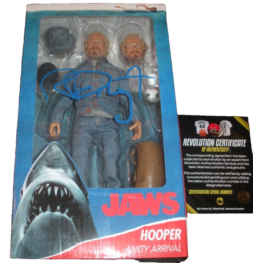 Richard Dreyfuss Signed Jaws Matt Hooper NECA Action Figure with COA (1 of 1)
