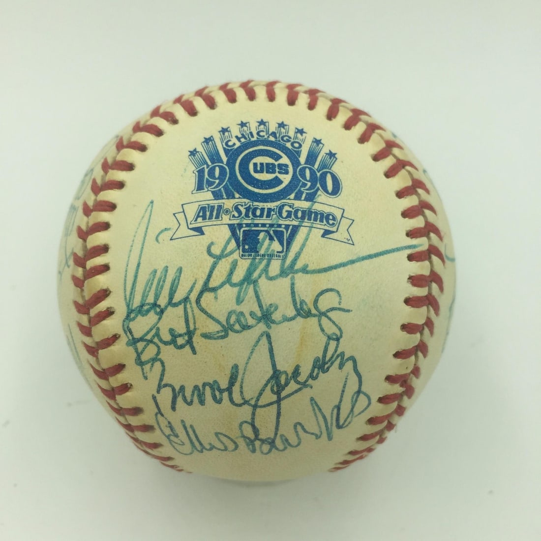 1990 All Star Game Signed Baseball Cal Ripken Jr Kirby Puckett JSA Certified (1 of 7)