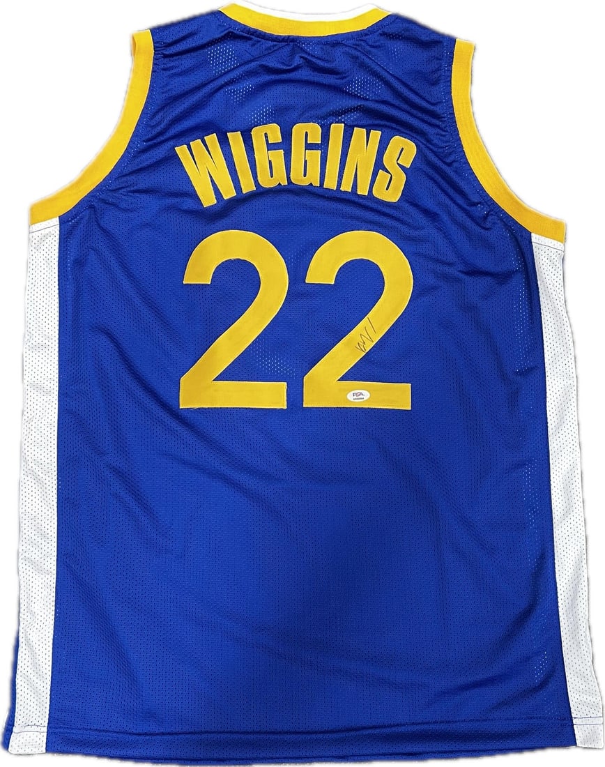 Andrew Wiggins Autographed Jersey PSA/DNA Golden State Warriors (1 of 2)