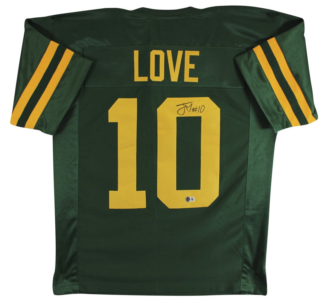Jordan Love Signed Green Bay Packers Color Rush Jersey BAS Witness (1 of 3)