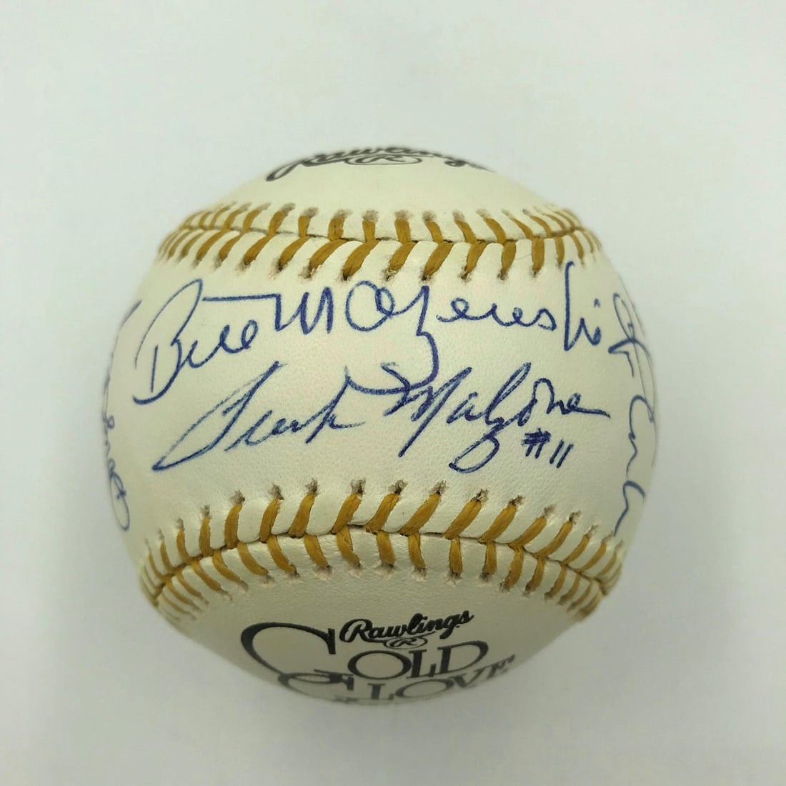 Signed Gold Glove Winners Baseball 19 Sigs Gary Carter Bill Mazeroski (1 of 6)