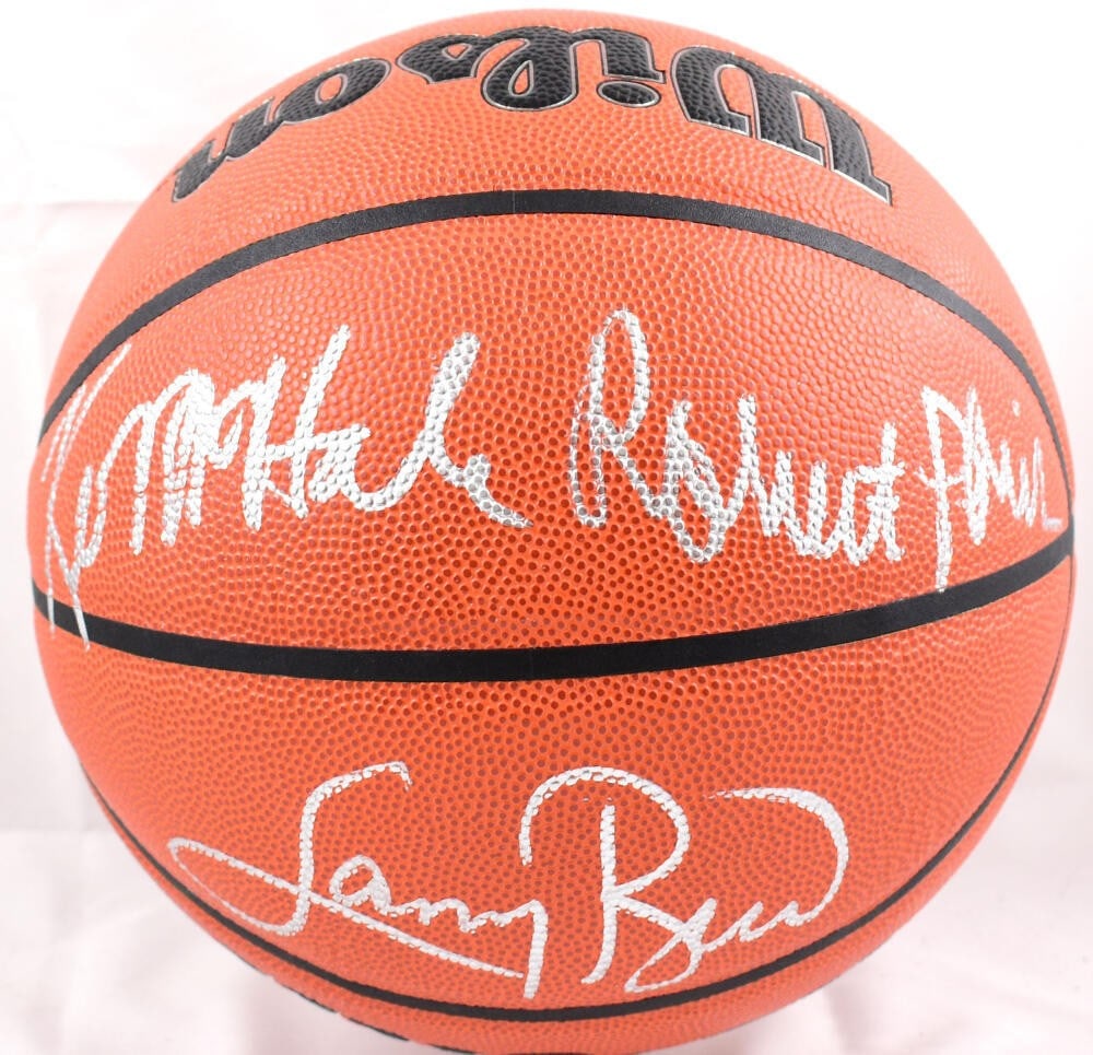 Larry Bird Kevin McHale Robert Parish Signed Basketball Beckett Authenticated (1 of 10)