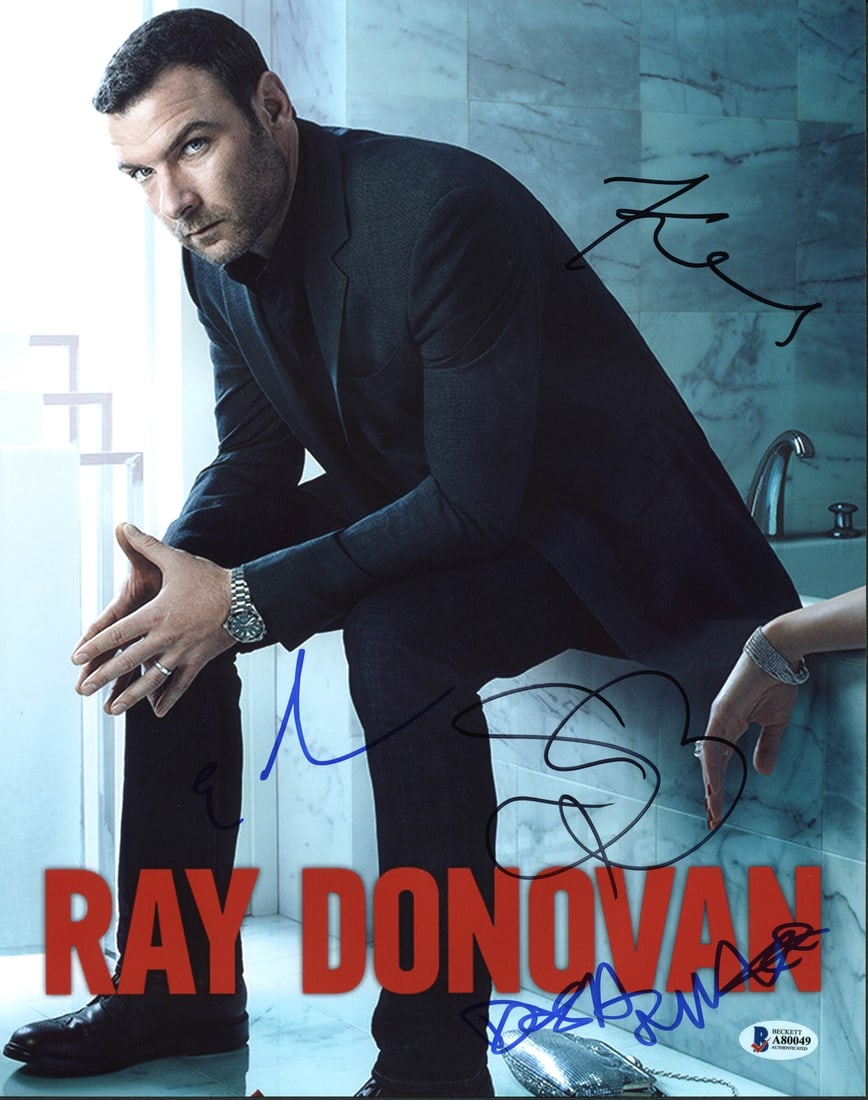Ray Donovan Signed 11X14 Photo by Marsan Mihok Bauer Dorsey BAS A80049: Ray Donovan Signed 11X14 Photo by Marsan Mihok Bauer Dorsey BAS A80049 This authentic signed 11x14 photo features the cast of Ray Donovan, including Eddie Marsan, Dash Mihok, Steven Bauer, and Kerris