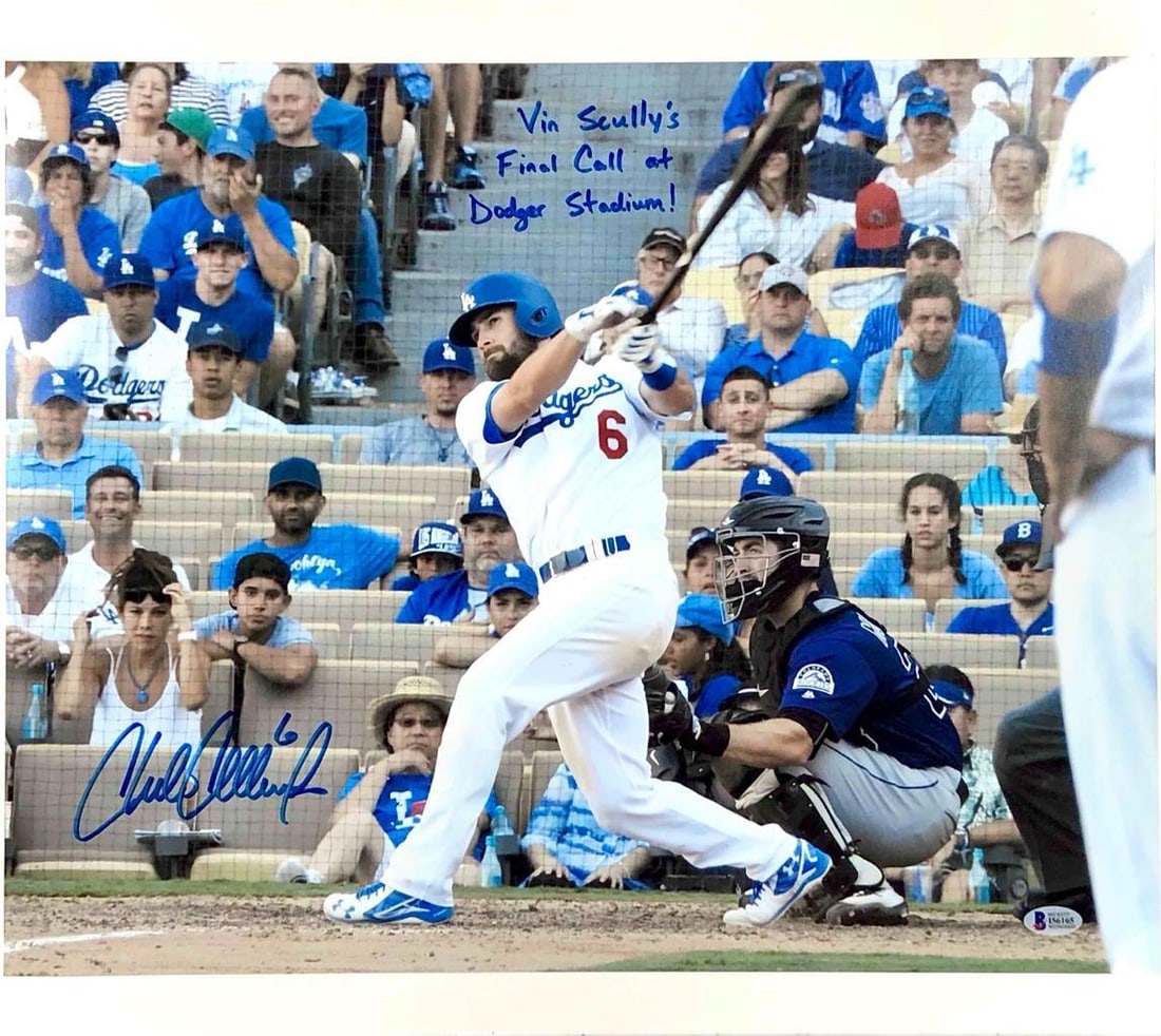 Charlie Culberson Signed Vin Scully Final Call 16x20 Photo BAS Dodgers: Charlie Culberson Signed Vin Scully Final Call 16x20 Photo BAS Dodgers Commemorate a legendary moment in baseball history with this striking 16x20 photo featuring Charlie Culberson's iconic play as ca