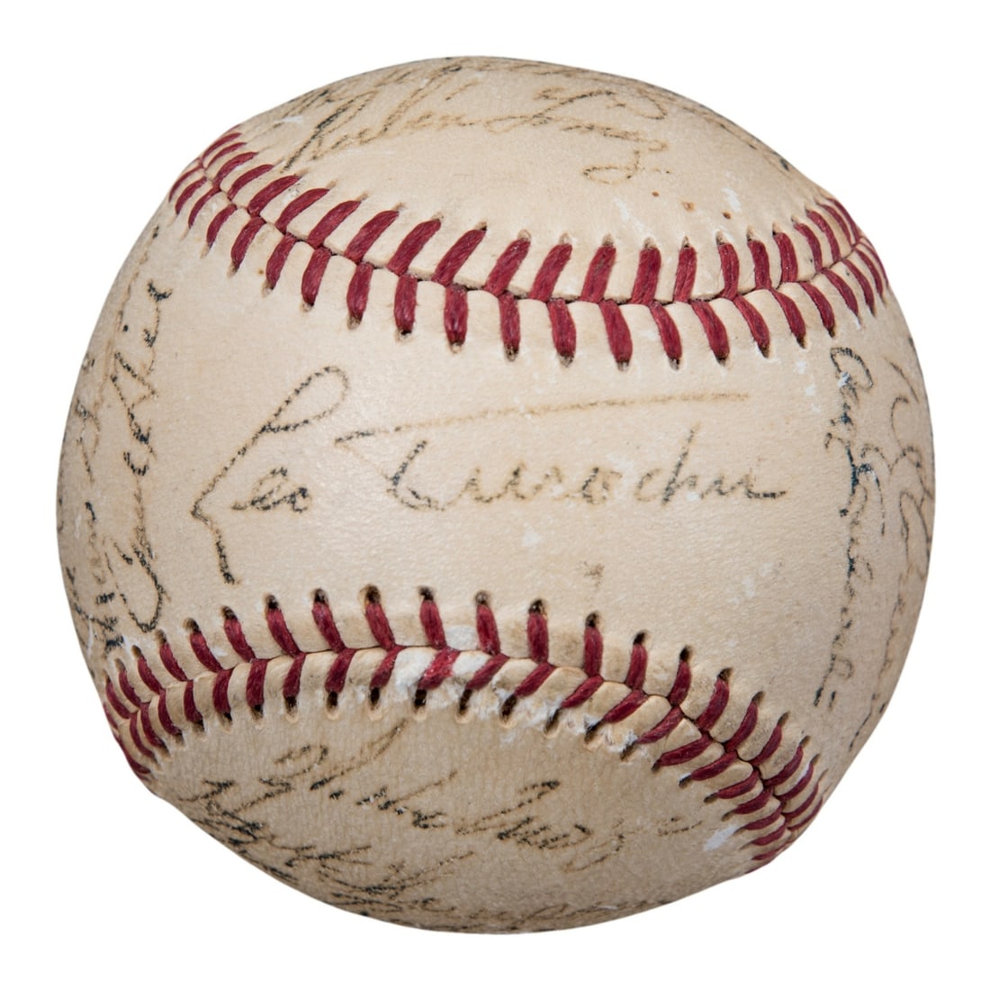 1954 New York Giants World Series Champs Signed Baseball Willie Mays PSA/DNA LOA: 1954 New York Giants World Series Champs Signed Baseball Willie Mays PSA/DNA LOA This rare 1954 New York Giants World Series Champions baseball features the authentic signatures of 22 team members, in