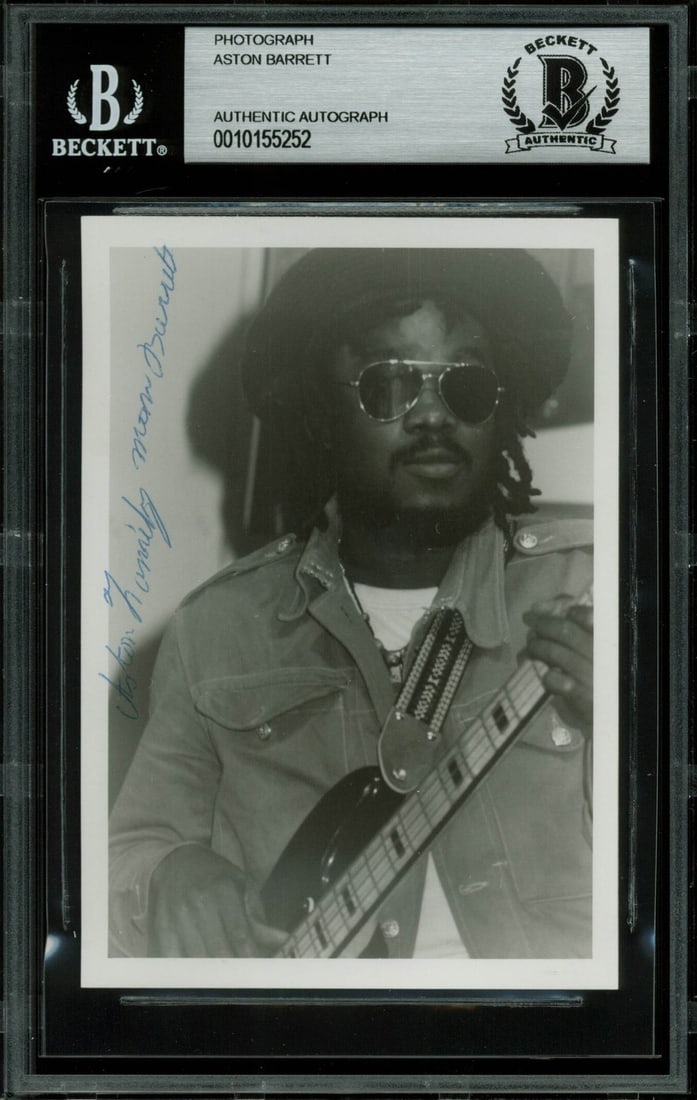 Aston Barrett Signed 3.5x5 Photo BAS Authenticated Wailers Memorabilia (1 of 3)