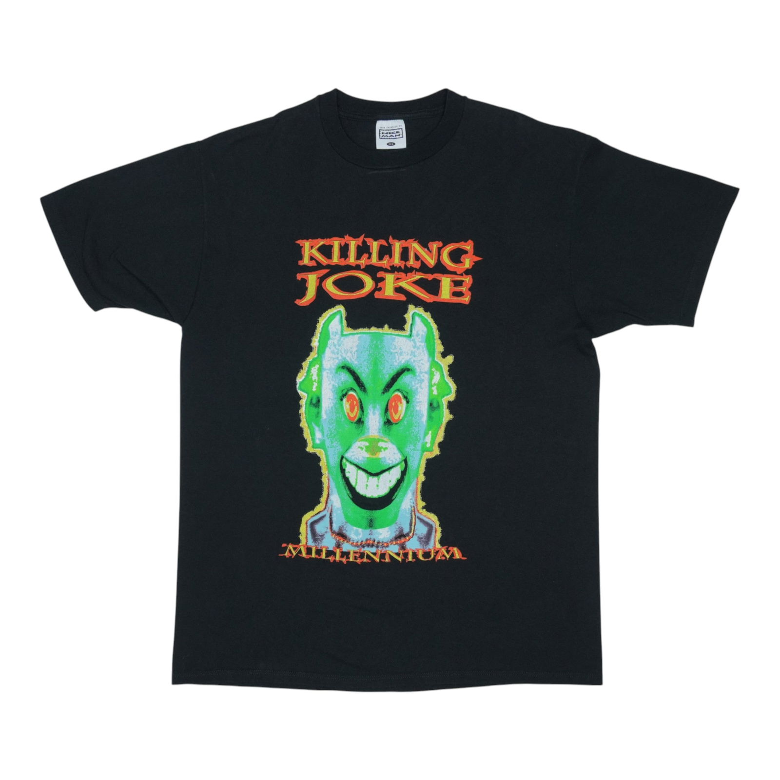 Vintage Killing Joke 1994 Millennium Tour Black Cotton Band T-Shirt XL: Vintage Killing Joke 1994 Millennium Tour Black Cotton Band T-Shirt XL This original vintage 1994 Killing Joke Millennium Tour shirt features front and back graphics and is made from 100% cotton in bl