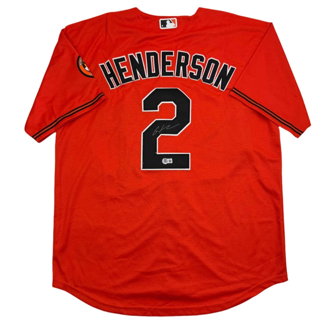 Gunnar Henderson Signed Orioles Orange Jersey Beckett Certified (1 of 3)