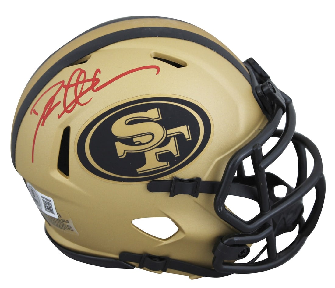 Deion Sanders Signed 49ers Rave Speed Mini Helmet BAS Authenticated (1 of 2)