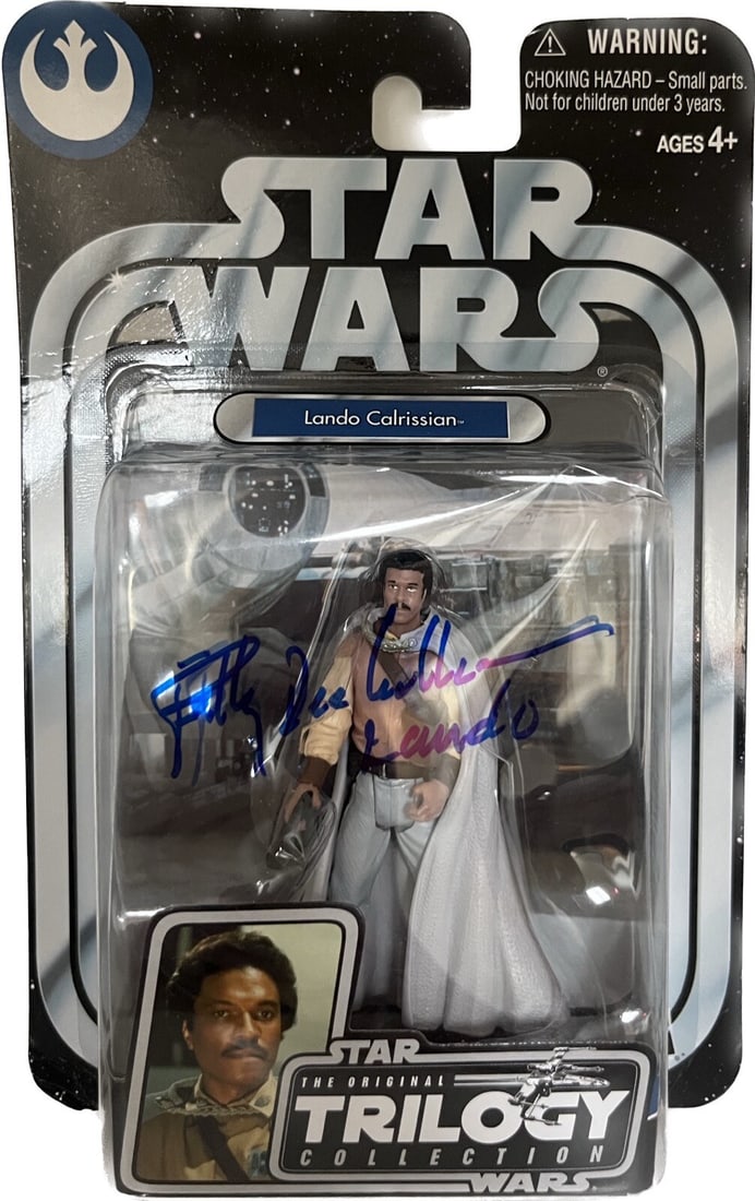 Billy Dee Williams Signed Lando Calrissian Action Figure Beckett Authenticated 2004 Star Wars (1 of 1)
