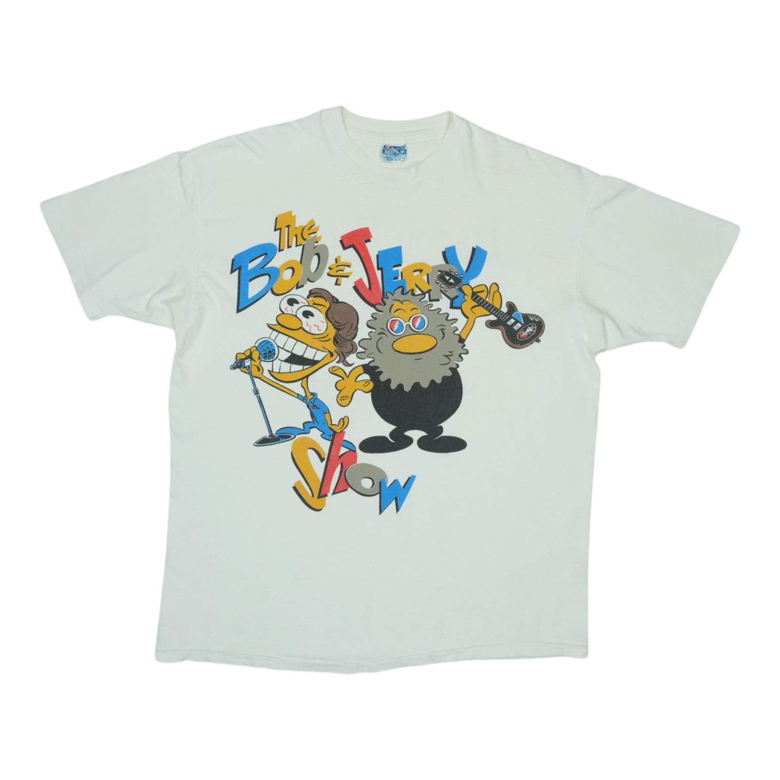 Vintage 1992 Grateful Dead Concert Shirt Bob Jerry Show Extra Large White: Vintage 1992 Grateful Dead Concert Shirt Bob Jerry Show Extra Large White This is an original vintage 1992 Grateful Dead Bob Jerry Show concert shirt featuring graphics on both the front and back. The