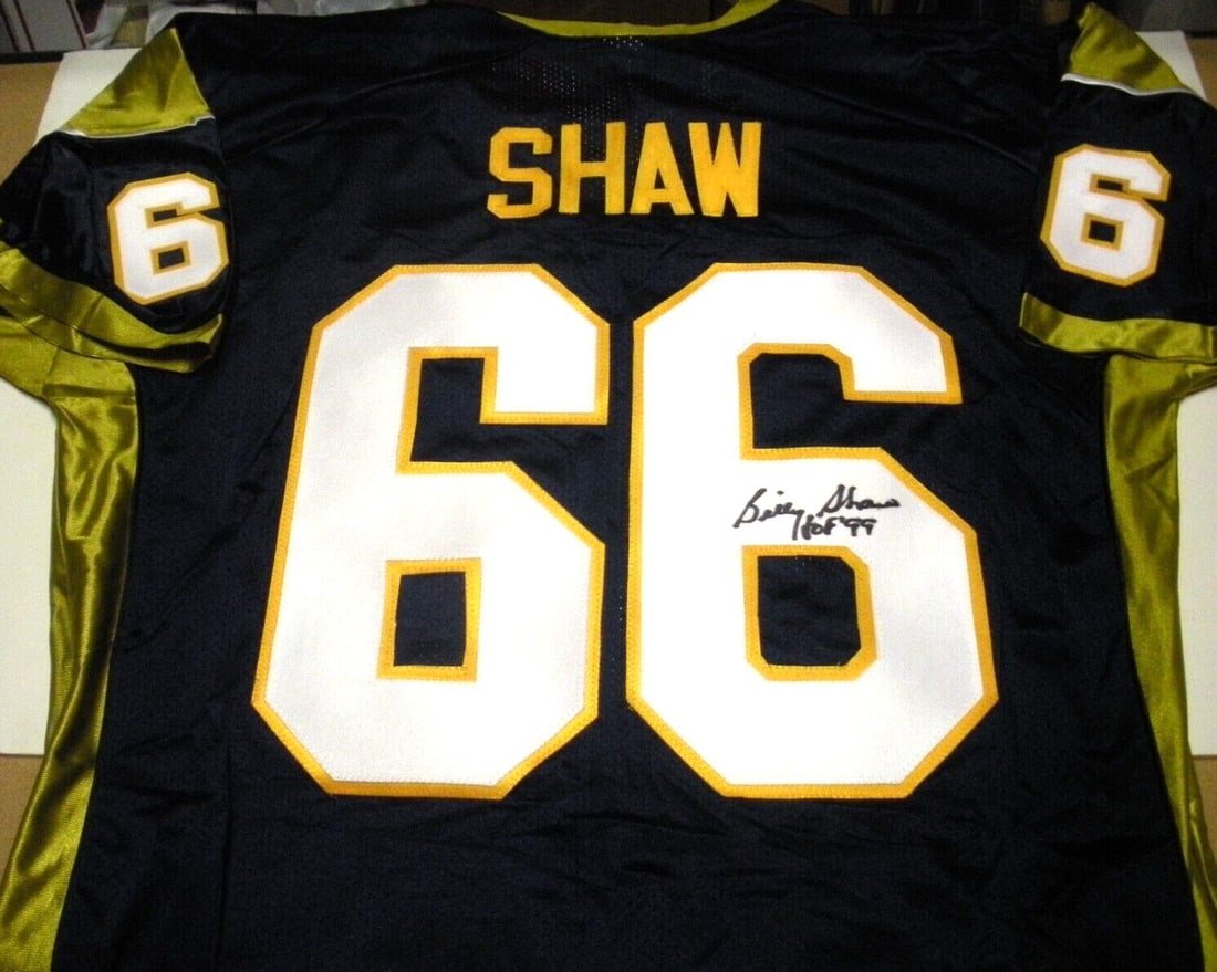 Billy Shaw Signed Russell Jersey with JSA COA Georgia Tech NFL (1 of 3)