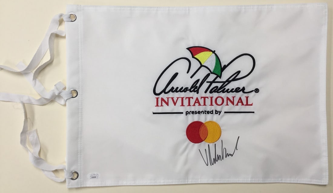 Viktor Hovland Signed Arnold Palmer Invitational Flag JSA Authenticated (1 of 4)