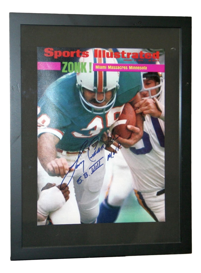 Larry Csonka Autographed 11x14 Framed Photo Dolphins JSA Certified (1 of 5)