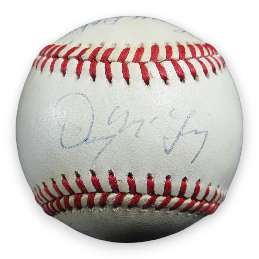 Larry Doby Warren Spahn Don Larsen Multi Signed Baseball JSA Authenticated (1 of 5)