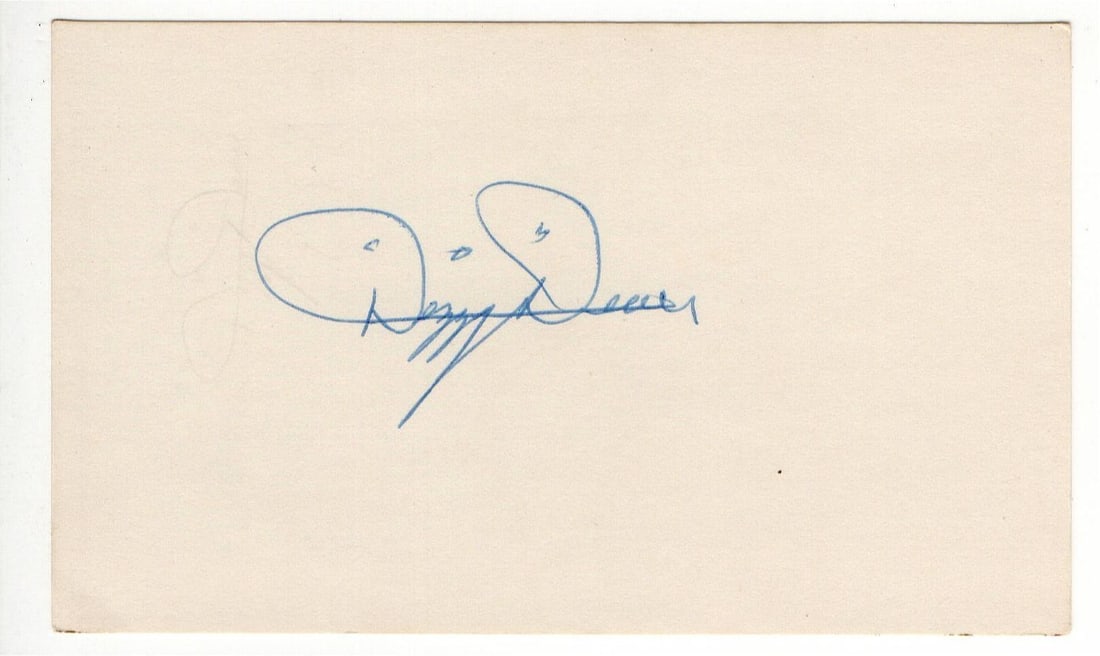 Dizzy Dean Autographed Index Card JSA Authenticated Cardinals HOFer (1 of 3)