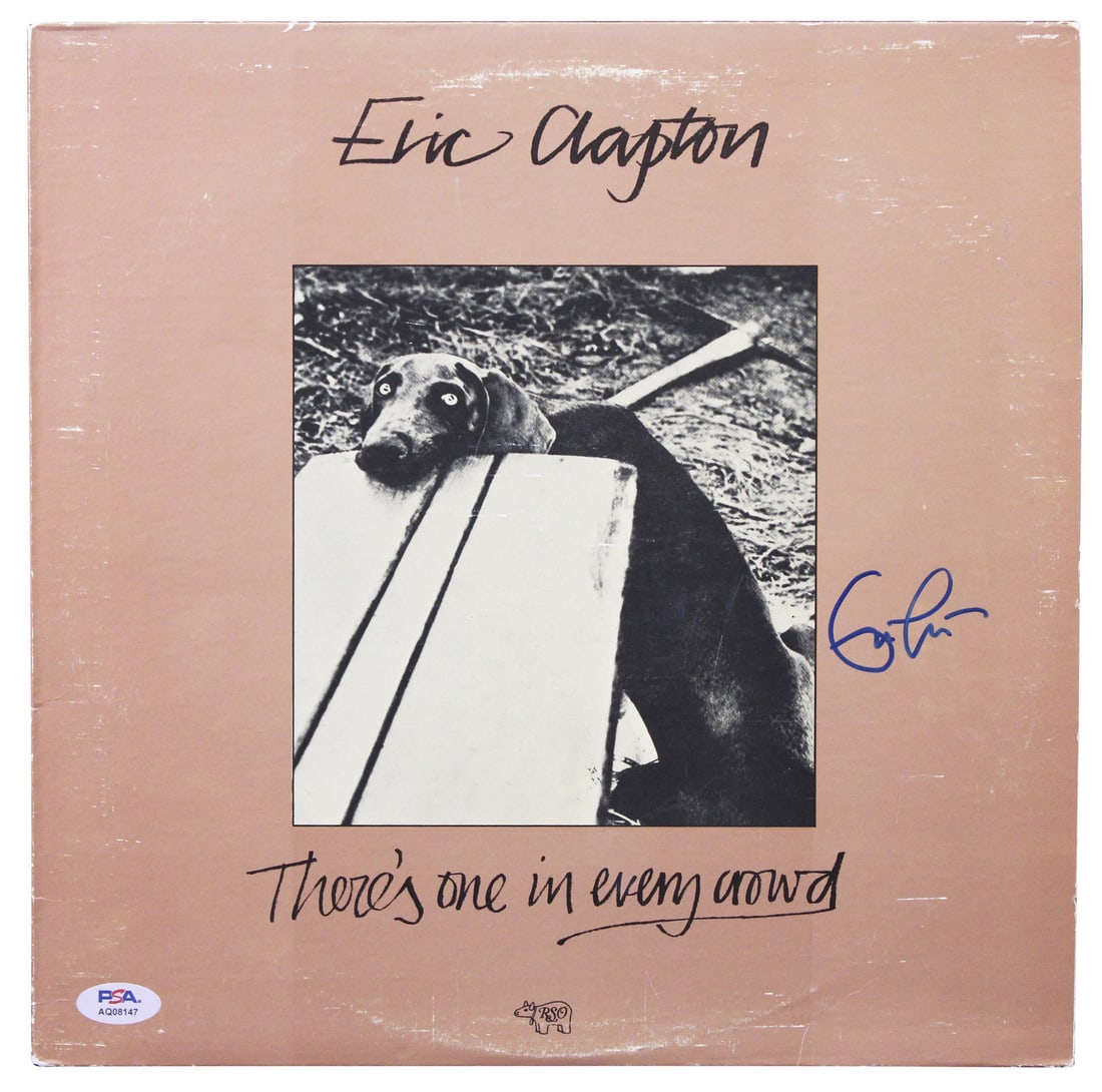 Eric Clapton Signed There's One In Every Crowd Album Cover PSA/DNA Certified (1 of 3)