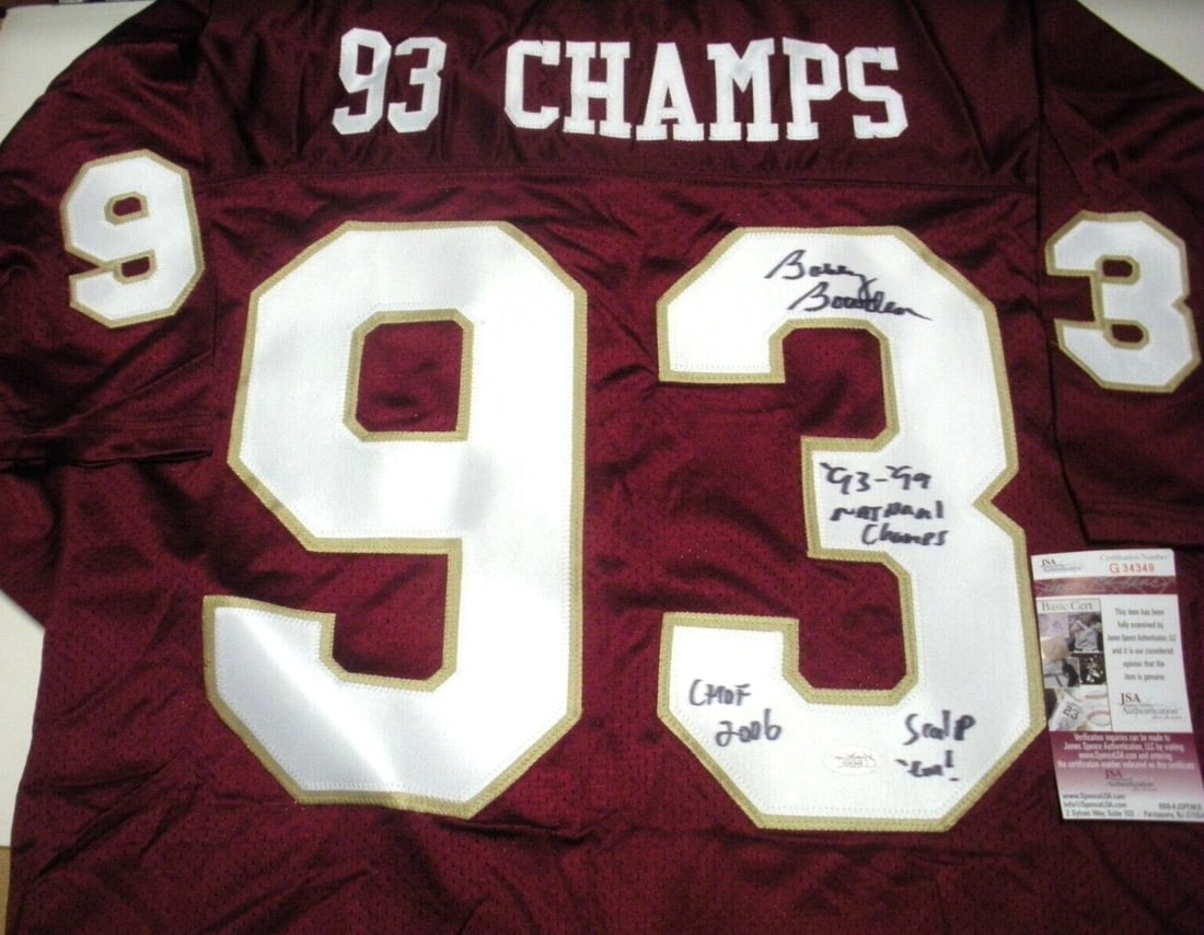 Bobby Bowden Signed Florida State Seminoles 1993 Champs Jersey JSA COA (1 of 2)