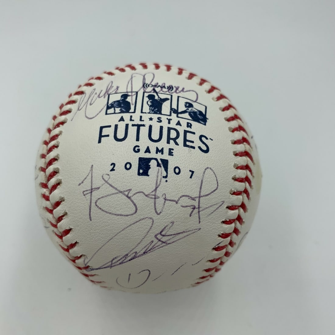 2007 MLB Futures Game Team Signed Baseball Joe Votto Clayton Kershaw Authentic (1 of 9)