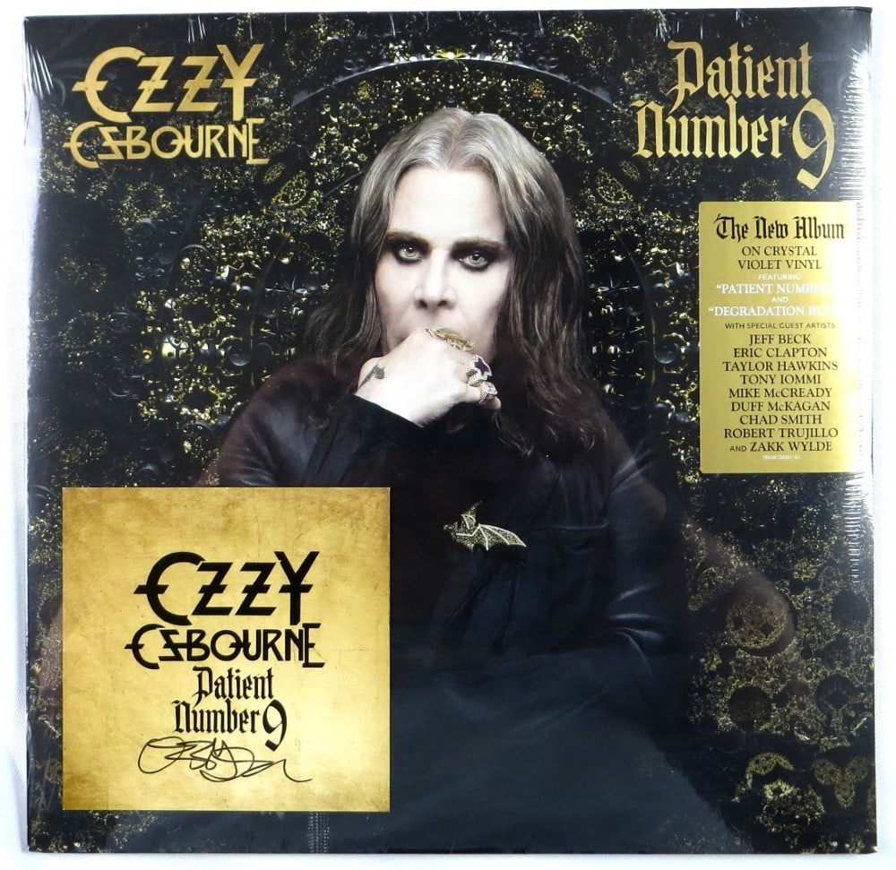 Ozzy Osbourne Signed Patient Number 9 CD Insert with LP Beckett Authenticated (1 of 4)