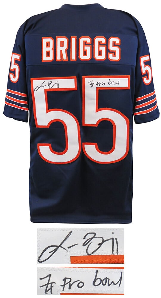Lance Briggs Signed Chicago Bears Jersey with 7x Pro Bowl Inscription - COA Included (1 of 1)