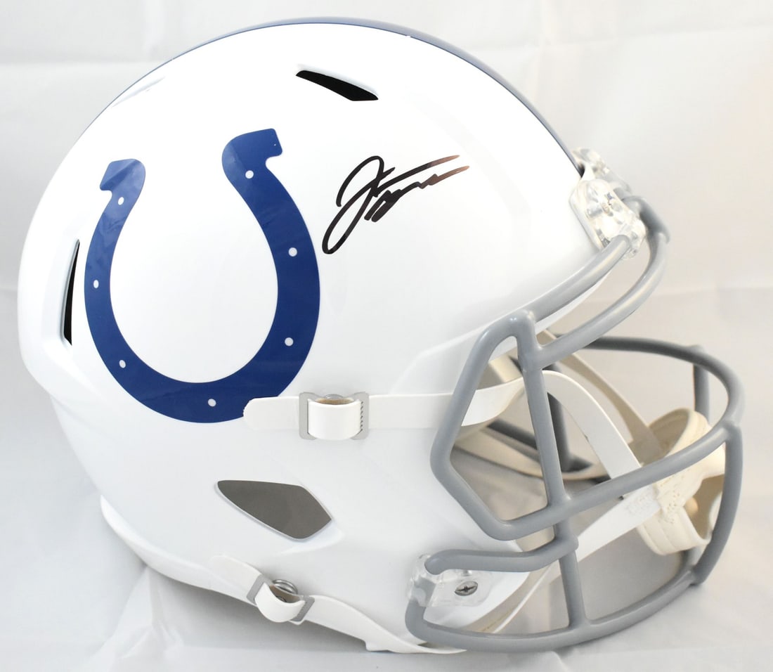 Jonathan Taylor Signed Indianapolis Colts Full Size Speed Helmet Beckett Holo (1 of 4)