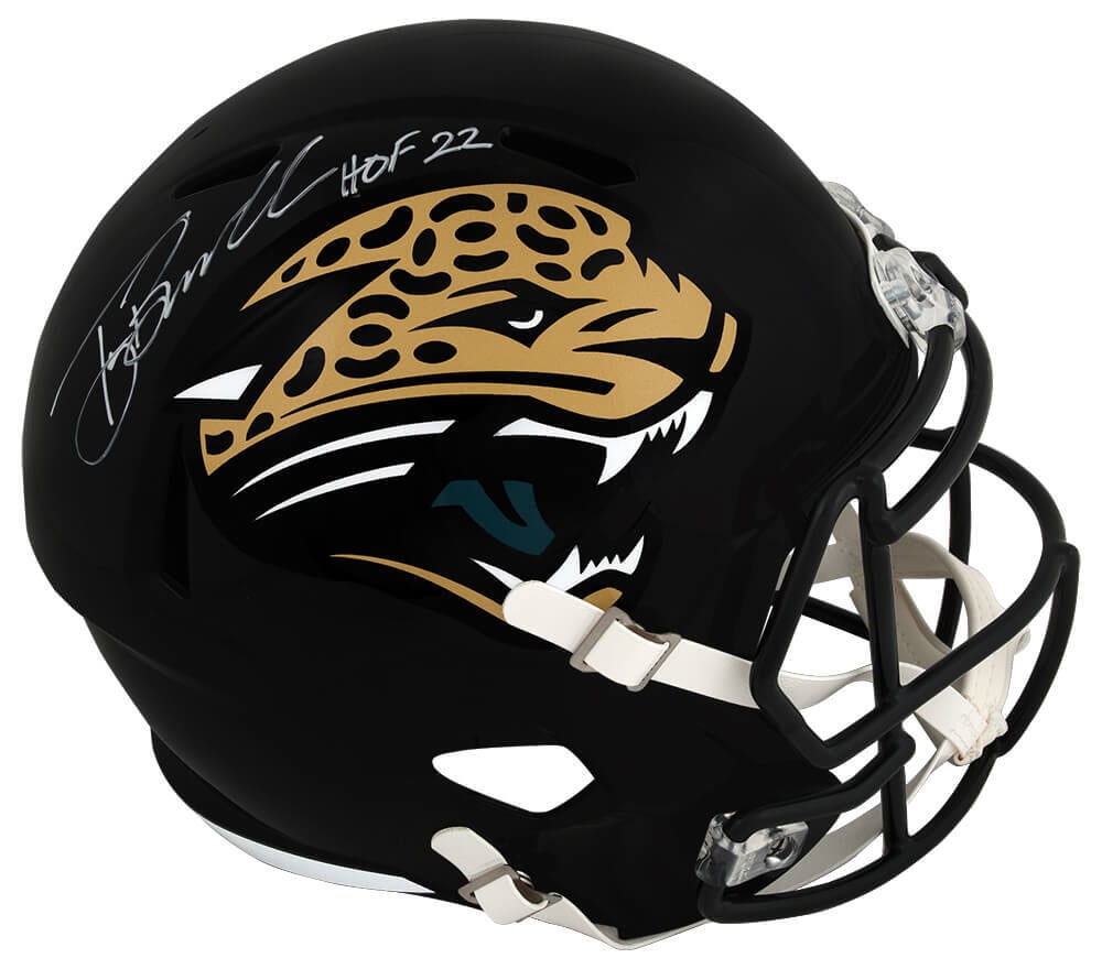Tony Boselli Signed Jaguars Riddell Helmet HOF 22 with COA: Tony Boselli Signed Jaguars Riddell Helmet HOF 22 with COA This full-size replica helmet features the signature of Tony Boselli, a celebrated player of the Jacksonville Jaguars, along with the inscrip