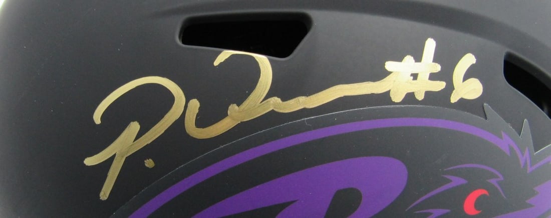 Patrick Queen Autographed Ravens Eclipse Replica Helmet BAS Authenticated - 2