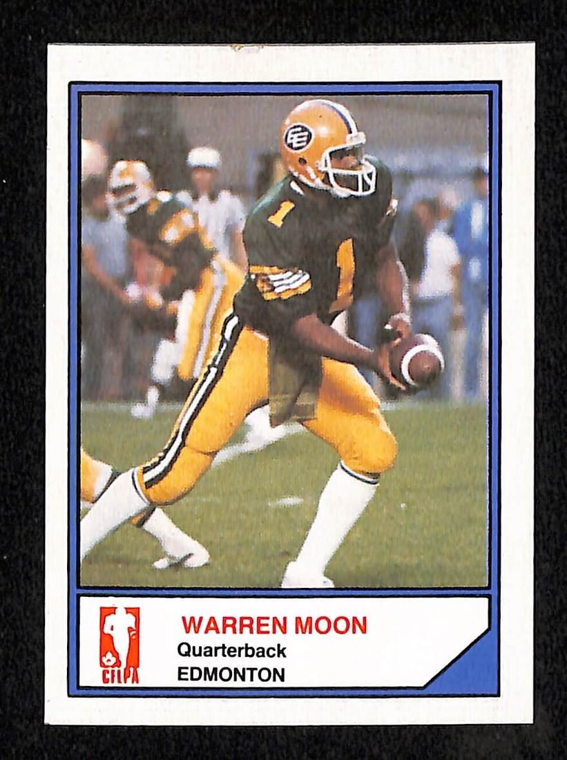 1983 Jogo Limited CFL Warren Moon Rookie Football Card Edmonton Elks (1 of 2)